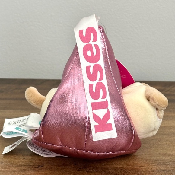 ANIROLLZ X Puppy Dog PUPPIROLL Metallic Hershey Kisses Plush Pink Stuffed NWT - Picture 9 of 10
